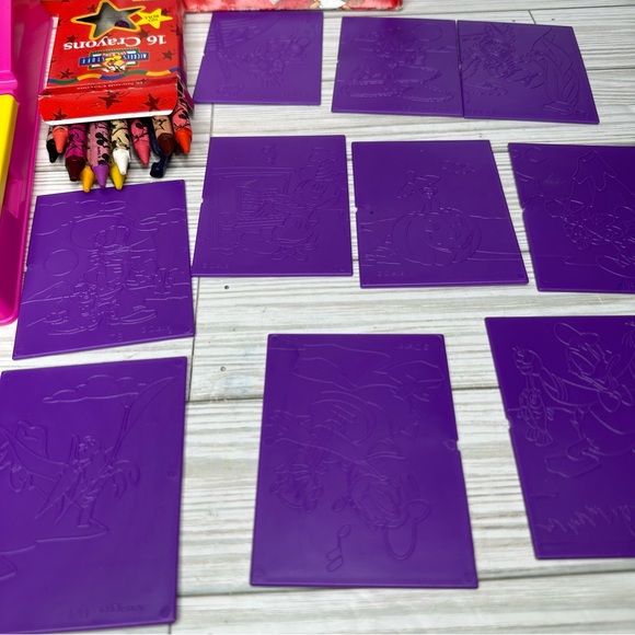 Vintage Mickey’s Stuff for Kids Mixed-up Adventures Crayon Rubbing Plates - Picture 6 of 8